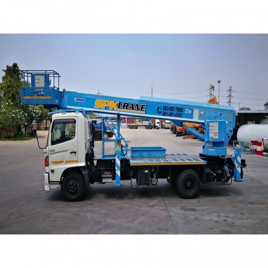 ให้เช่าบรรทุกติดกระเช้า 27 เมตร ให้เช่าบรรทุกติดกระเช้า 27 เมตร